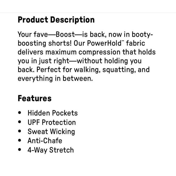 Fabletics Boost PowerHold® High-Waisted Short 4” Berry Crush/Pink Bloom Size L N - Picture 6 of 9